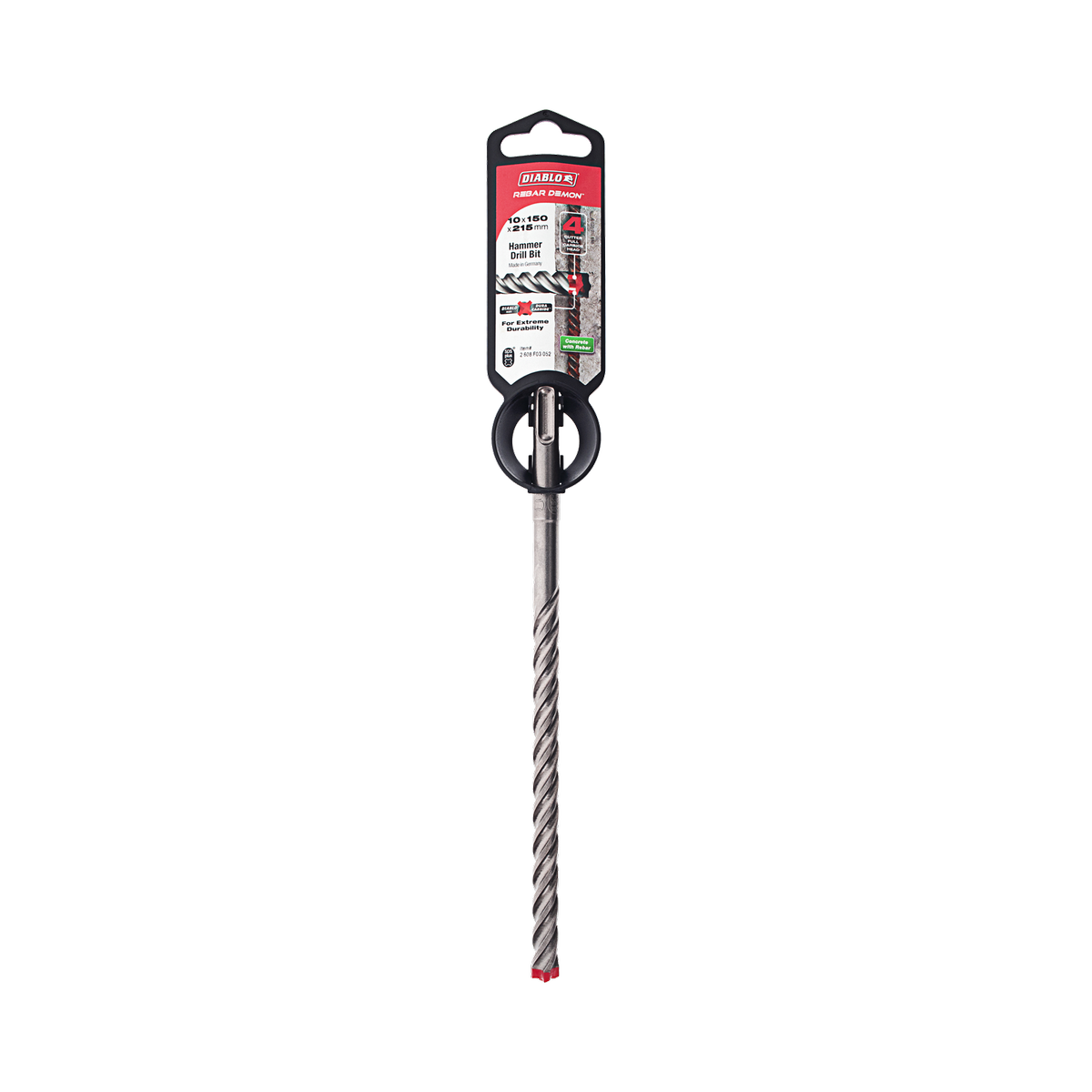 Diablo Rebar Demon 10 x 215mm SDS-Plus 4-Cutter Hammer Drill Bit