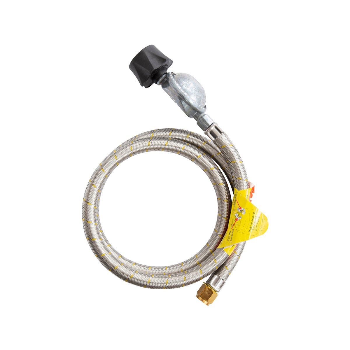 Gasmate Regulator & Braided Hose 1200mm LCC27 to 5/8" UNF (3/8" SAE)