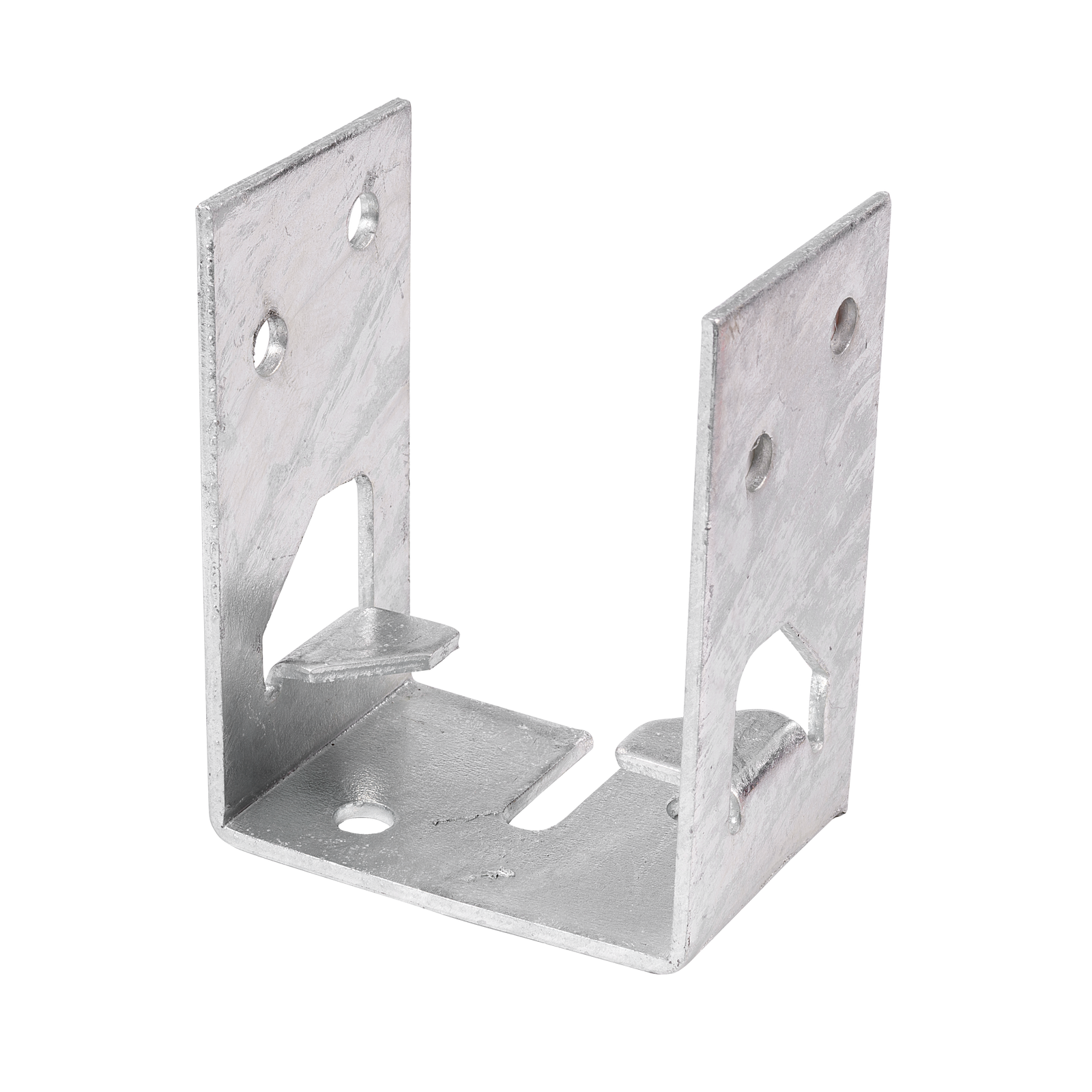 Pryda 100mm Bolt Down Raised Mount Post Anchor M10 Galvanised Steel