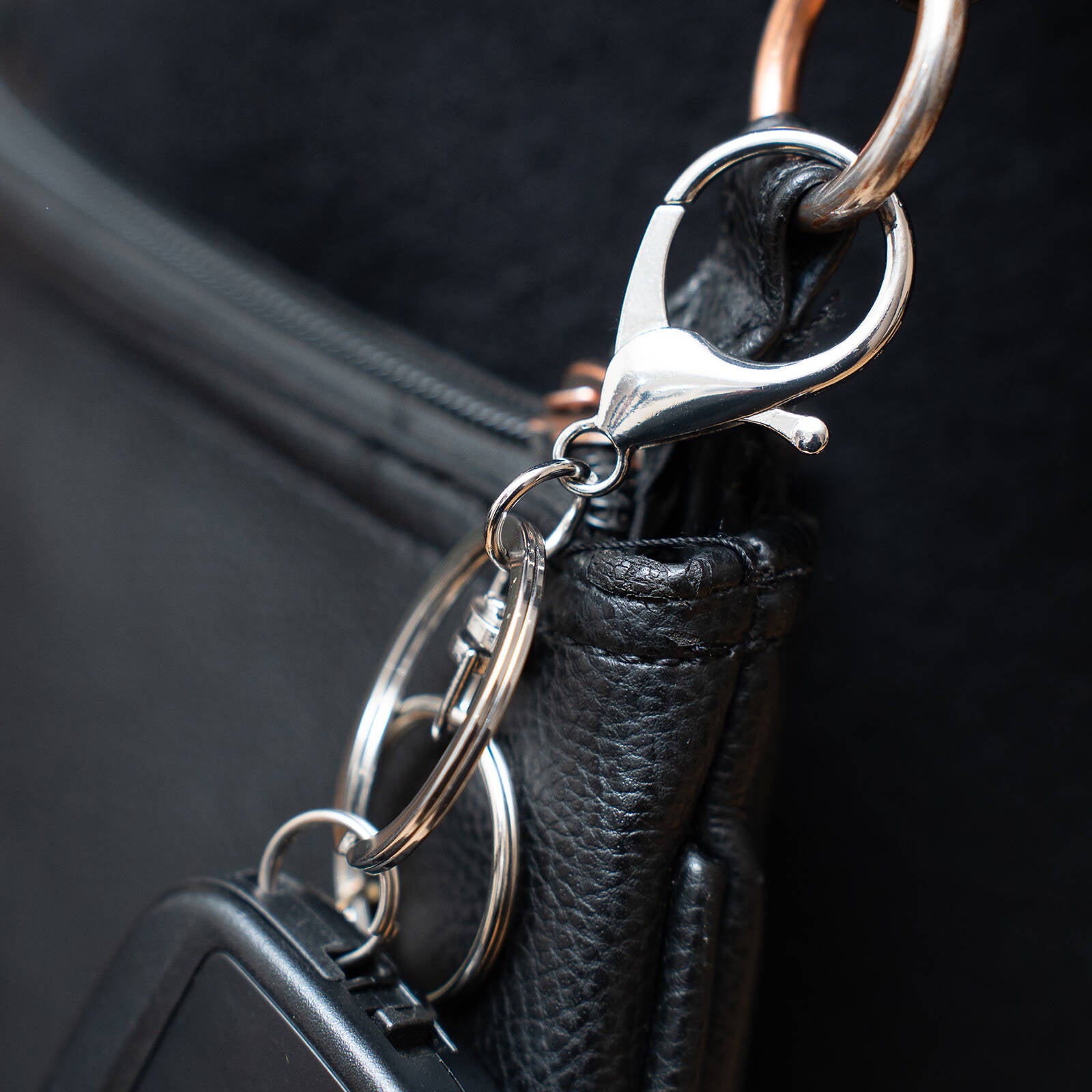 Taskmaster Silver Key Rings with Clip - 5 Pack