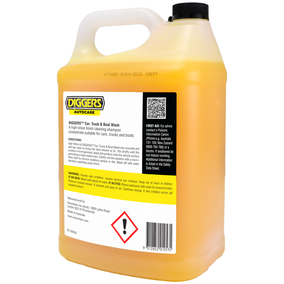 Diggers Car Truck Boat Wash - 5L Heavy-Duty Concentrate - High-Shine Finish - SuperSaverAU - view 4