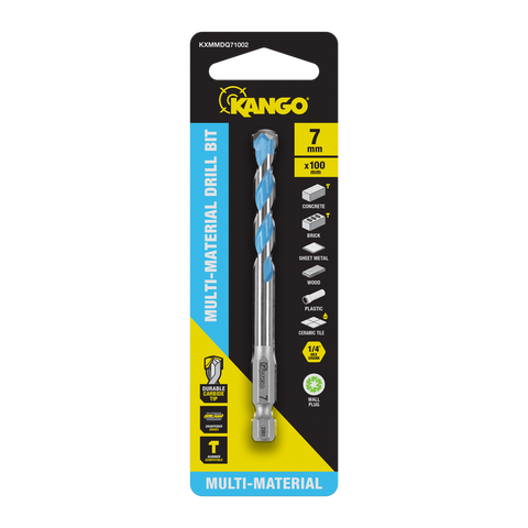 Kango Multi Material Drill Bit 7mm x 100mm - Durable Carbide Tip - Precision Performance - SuperSaverAU - view 1