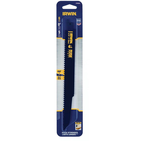 Irwin Reciprocating Saw Blade - 229mm - Bi-Metal - Demolition 5 Pack - SuperSaverAU - view 1
