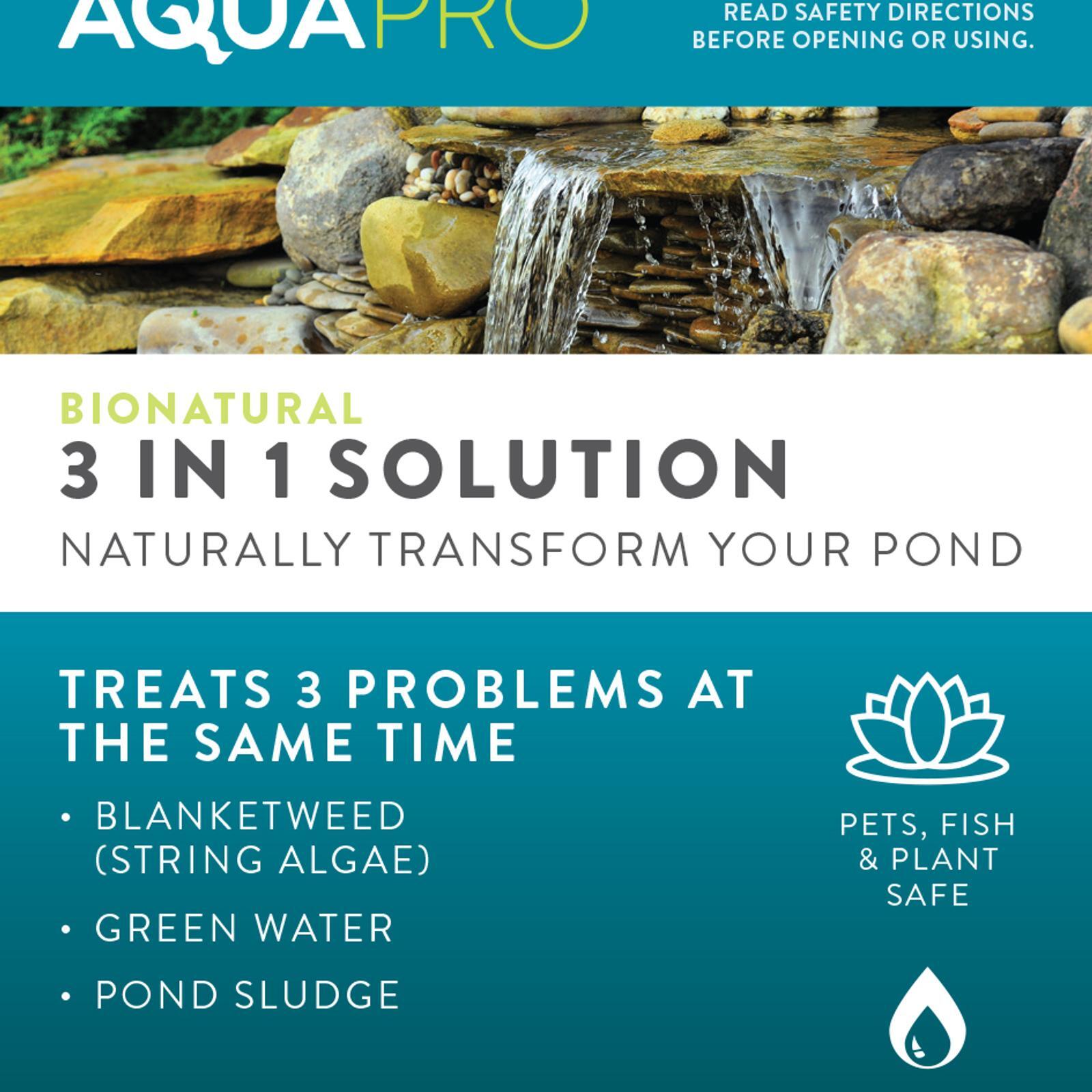 Aquapro 500ml Bionatural 3 In 1 Pond Solution