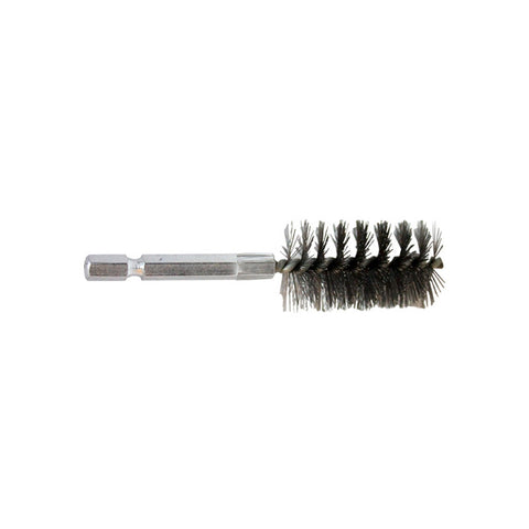 Josco 25mm 1/4" Hex Steel Wire Tube Brush