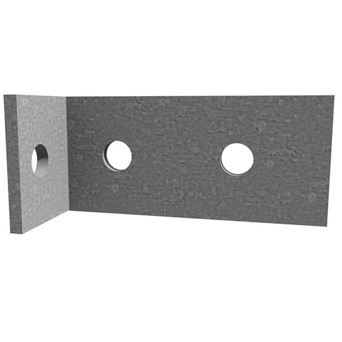 Dunnings Hot Dip Galvanised Steel Angle Bracket 50 x 100 x 50 x 5mm M12