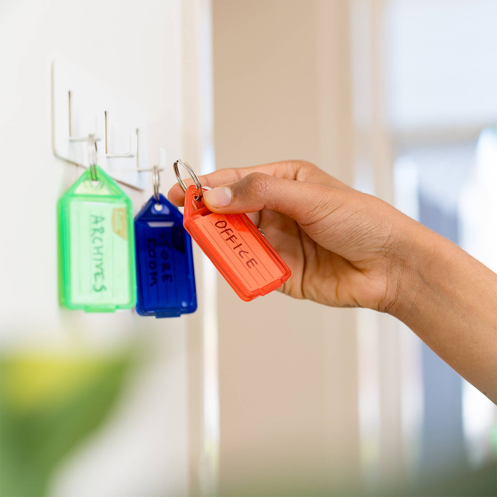 Taskmaster Key Tag with Key Ring, 74 x 38 x 8mm