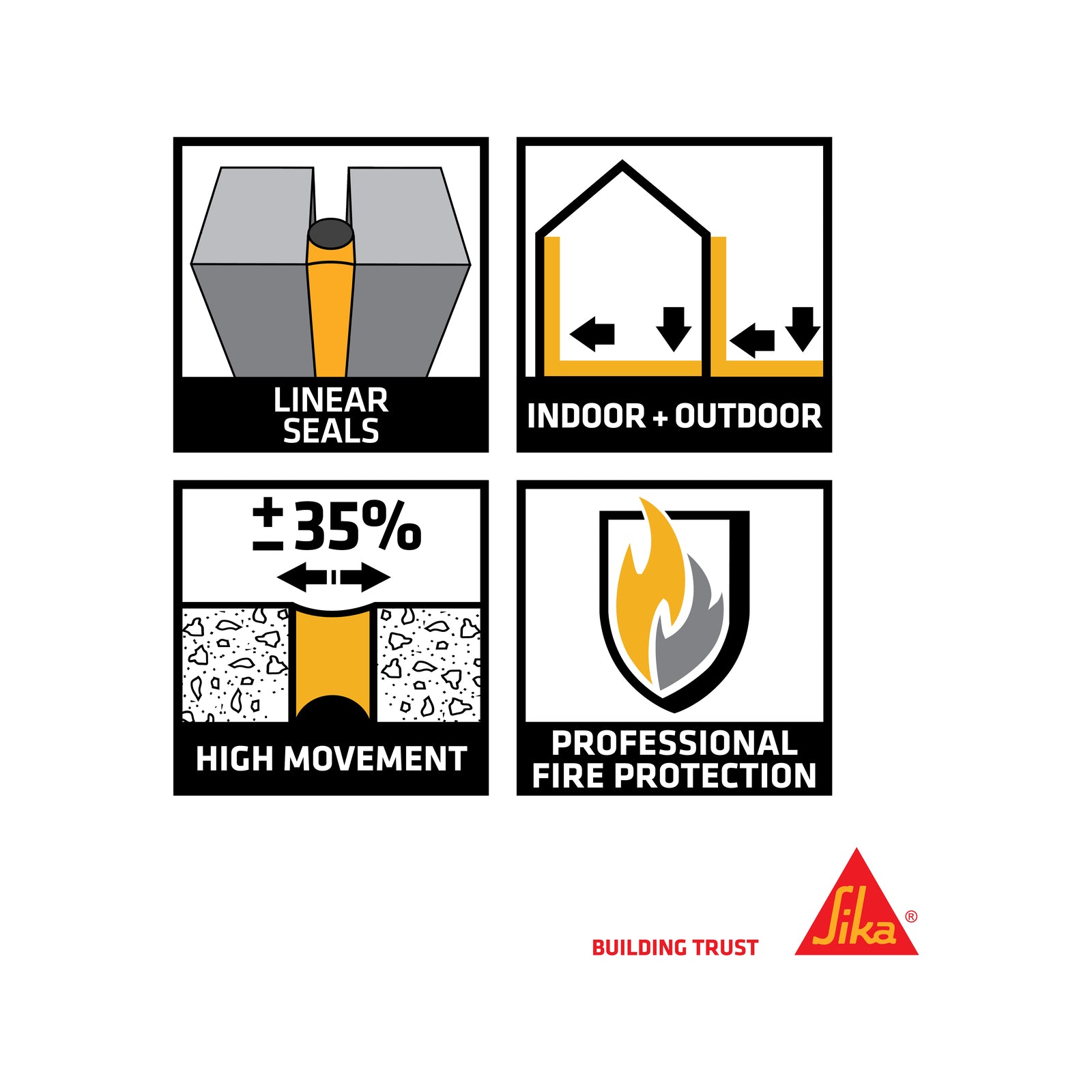 Sika 300ml Grey Sikasil-670 Fire Silicone Sealant, Neutral Cure, Indoor Outdoor