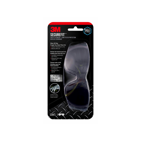 3M SecureFit 400 Grey Anti-Fog Safety Glasses