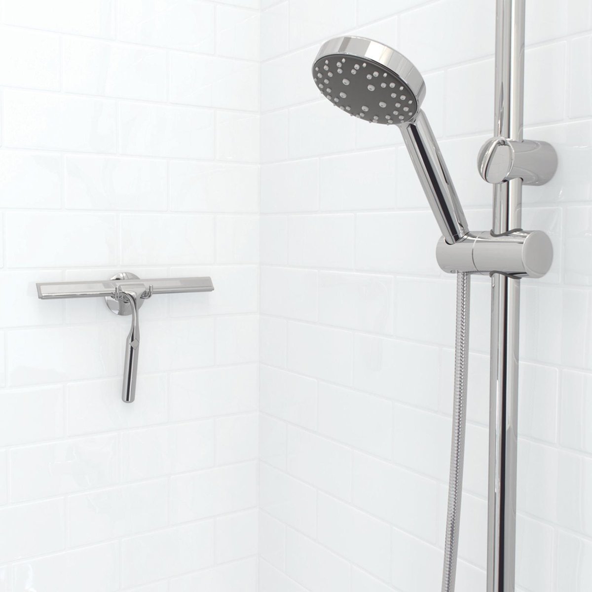 Better Living Deluxe Shower Squeegee - 25cm Chrome Rubber Streak-Free - SuperSaverAU - view 3