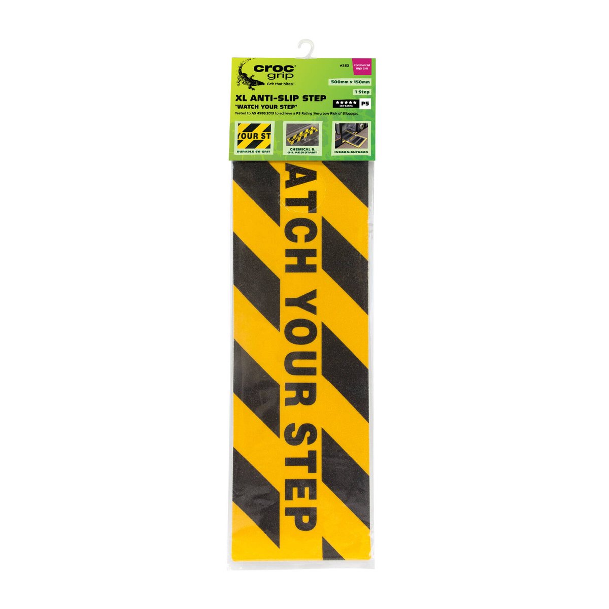 Croc Grip Anti-Slip Step - 500mm x 150mm - Durable - Indoor/Outdoor - SuperSaverAU - view 1