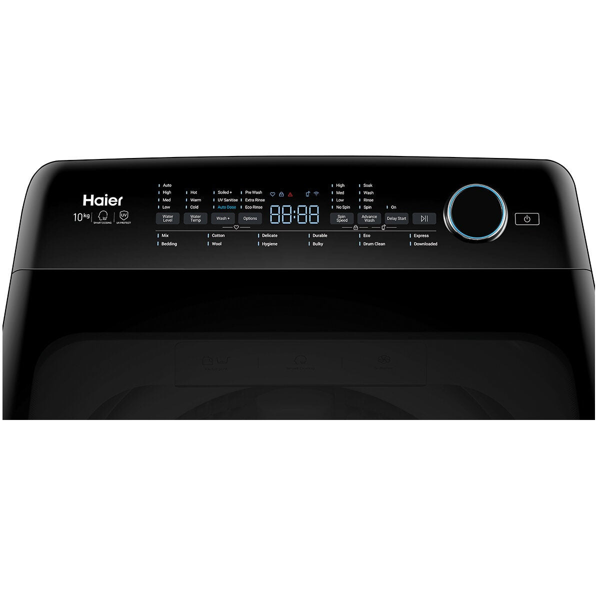 Haier 10kg Top Load Washing Machine - UV Sanitise, Direct Drive Motor, 4.5 Star Energy - HWT10AD1