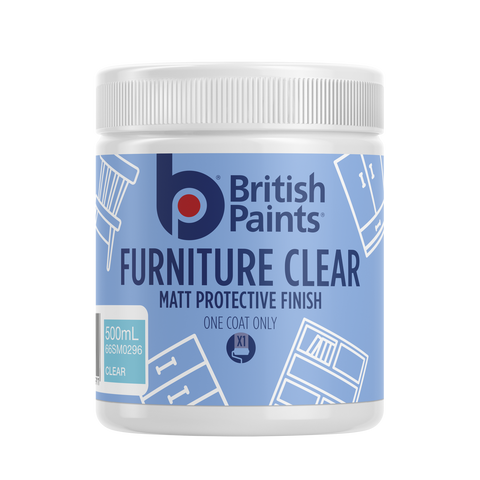British Paints Clear Matt Protective Furniture Paint