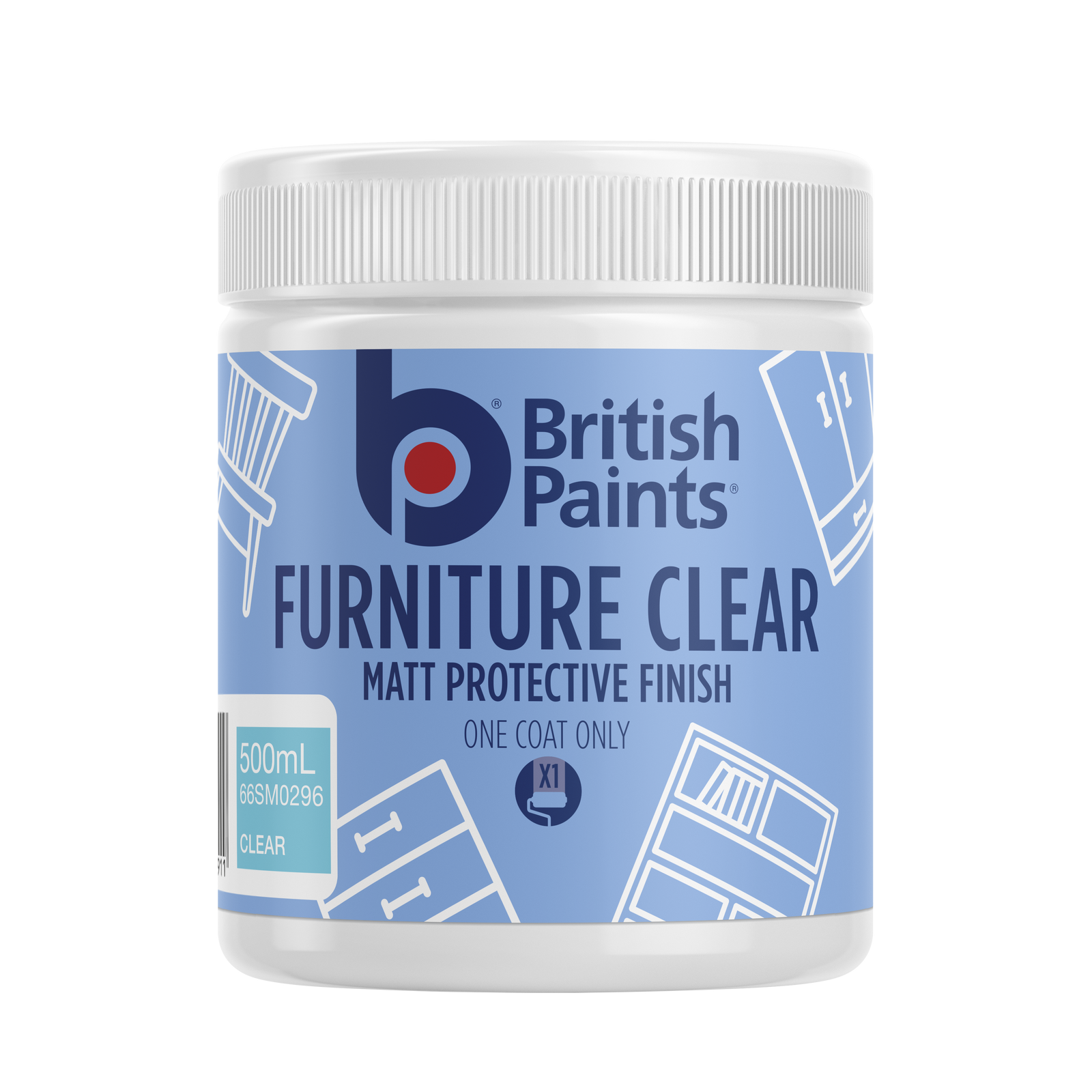 British Paints Clear Matt Protective Furniture Paint