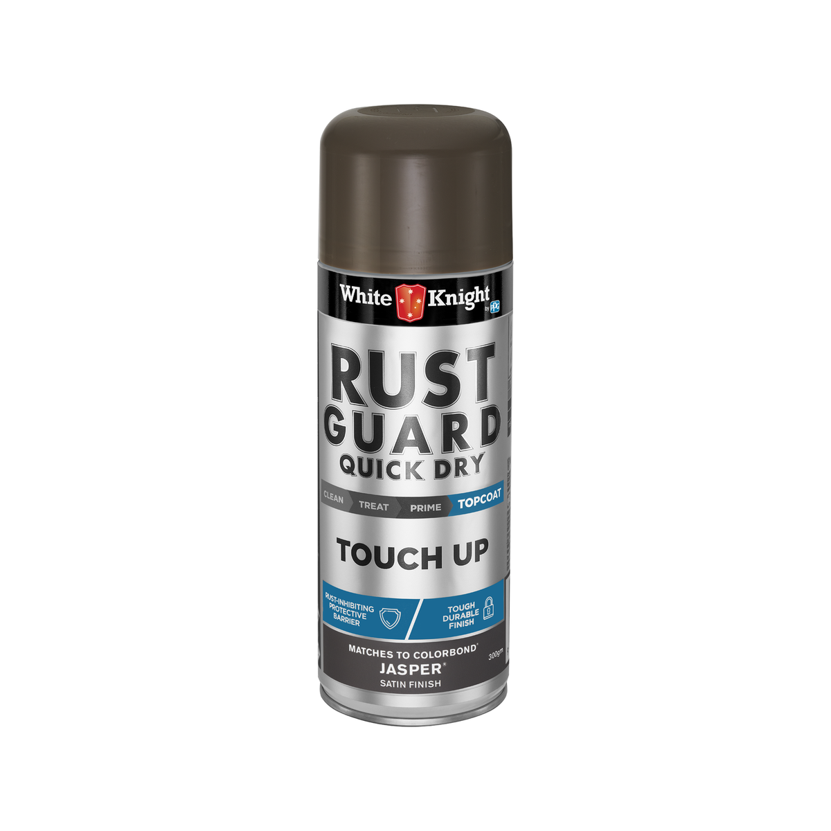 White Knight Rust Guard Touch Up Spray Paint 300g Jasper Satin