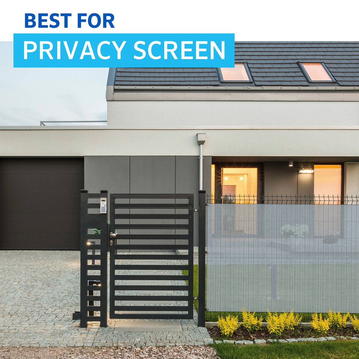 Coolaroo 1.83 x 3m Stone Heavy-Duty Screening Shade Cloth - 70% UV Block