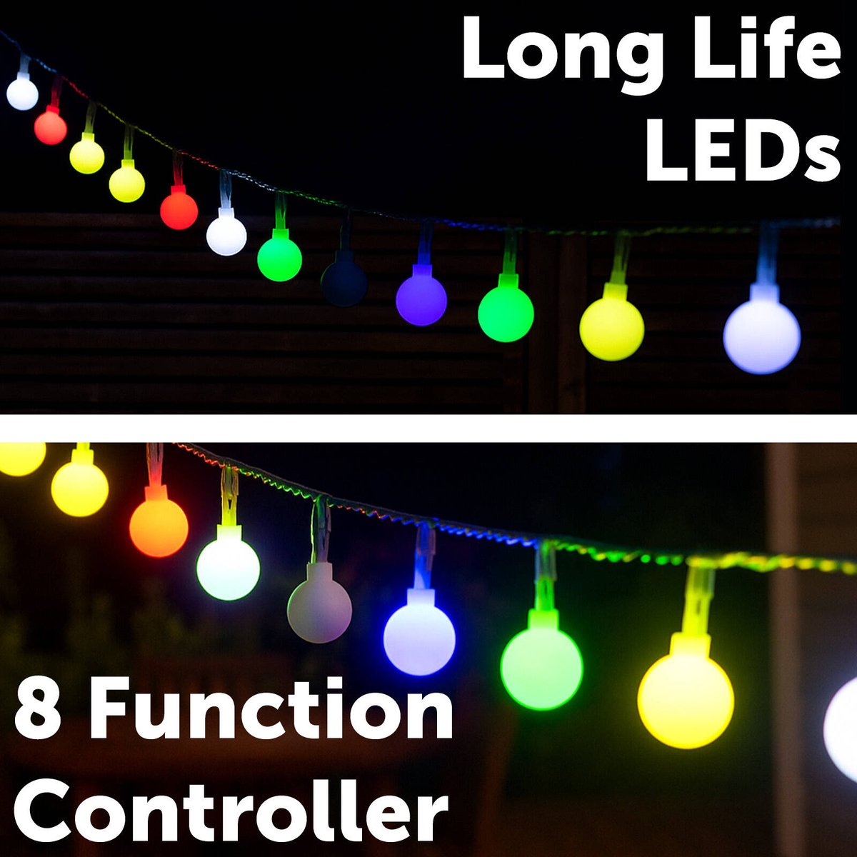 Arlec Grid Connect Smart 160 LED RGB Ball Lights LVE160HA