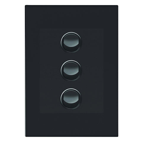 Hpm Vivo 3 Gang Wall Switch - 85mm Plastic - Reliable Easy Install - SuperSaverAU - view 1