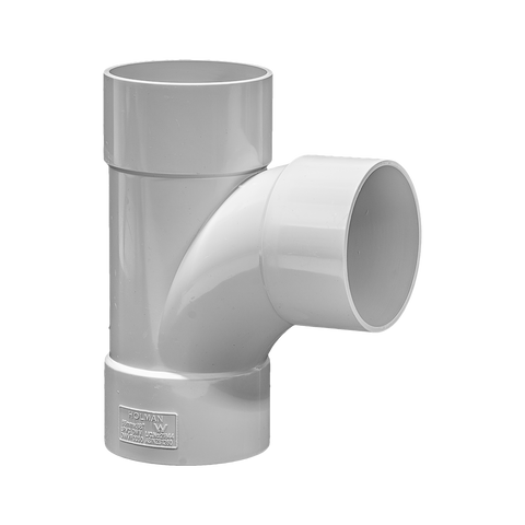 Holman 65mm 88° Female and Female PVC DWV Plain Junction, Underground Rated, Grey