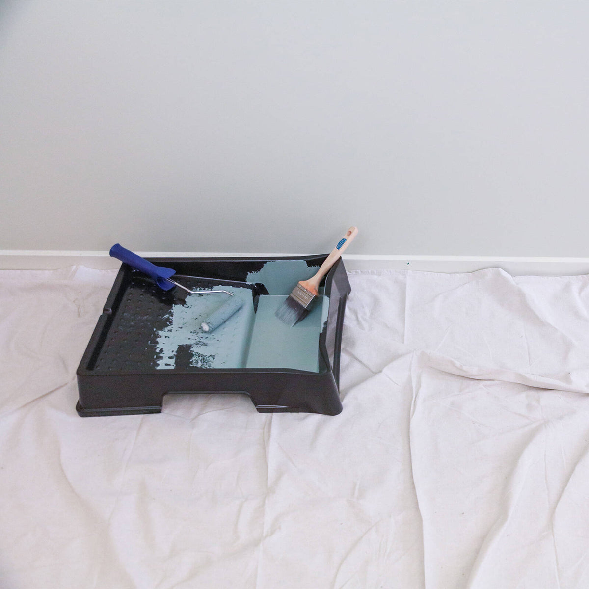 Monarch 1.5 x 1.5m Leak-Proof Canvas Drop Sheet, Plastic Backed