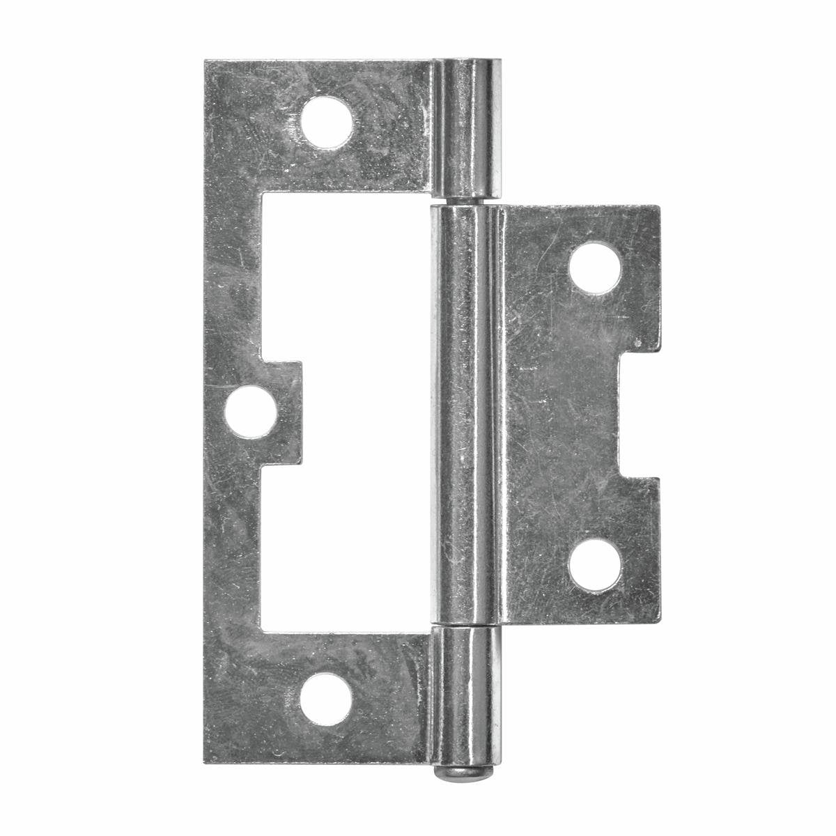 Pinnacle 100mm Zinc Plated Fixed Pin Non Mortise Hinge - 20 Pack