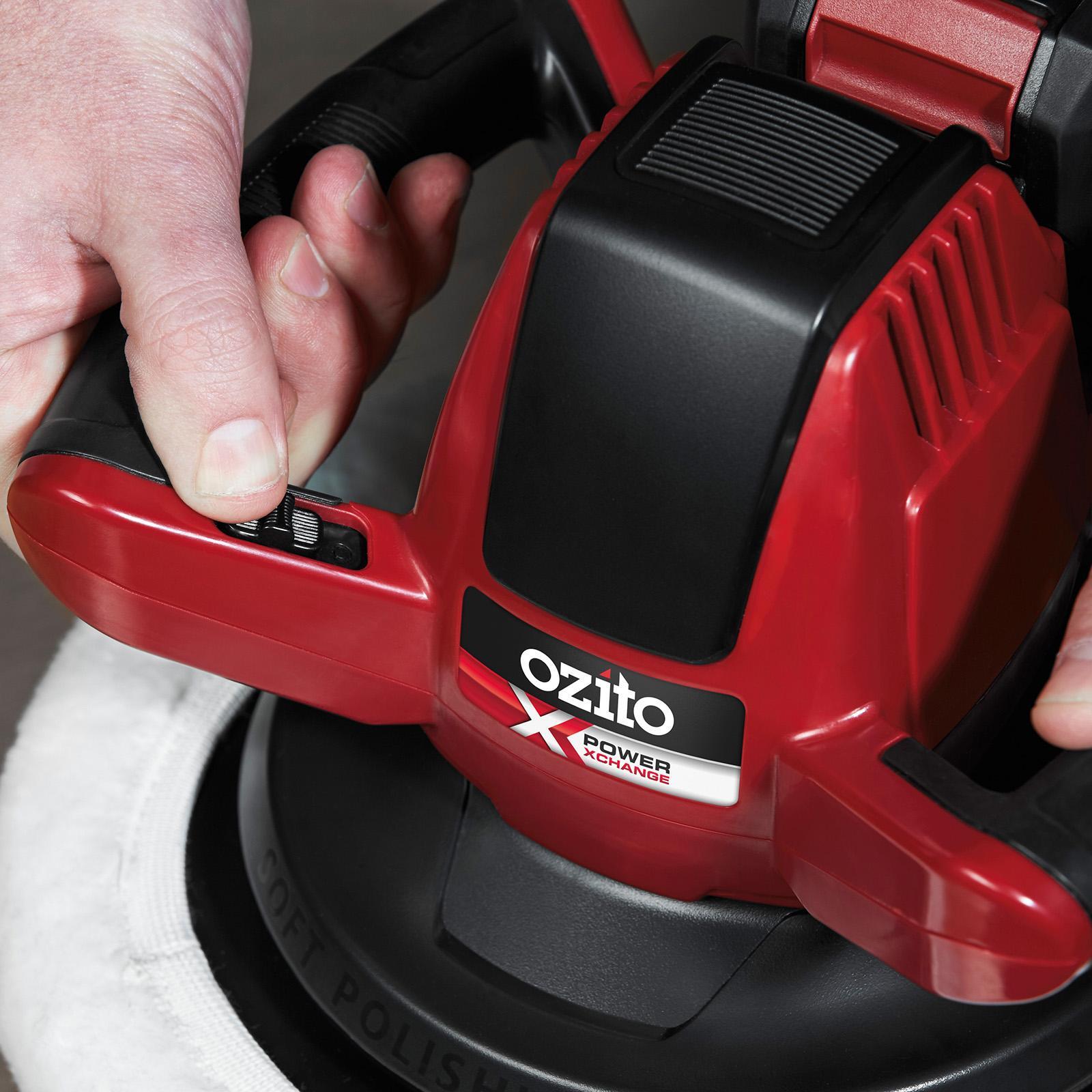 Ozito PXC 18V Cordless Buffer Polisher PXBPS-254 - Skin Only, 254mm, Random Orbit, D-Handle, 2500 RPM
