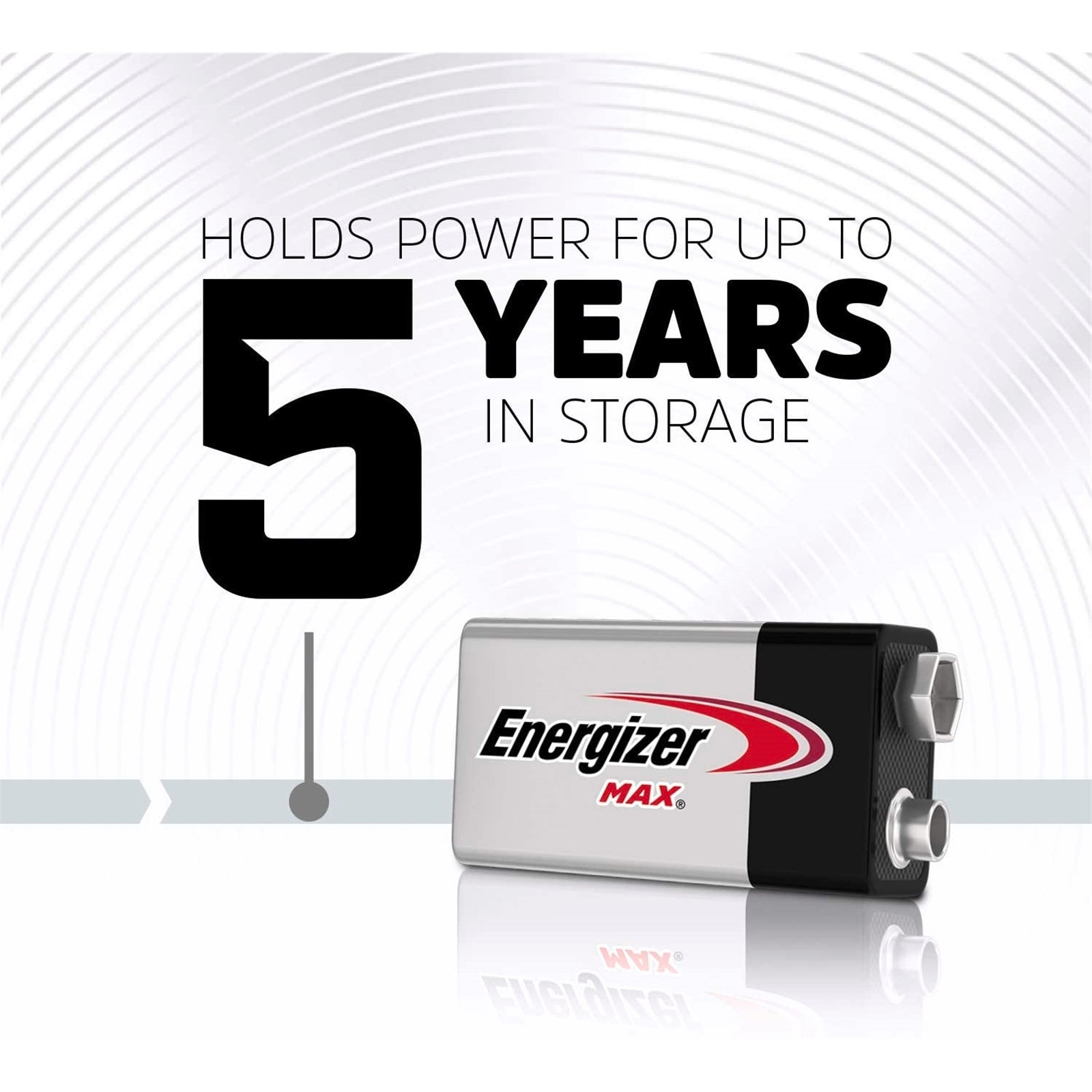 Energizer Max 9V Alkaline Battery - 1 Pack 522BP1