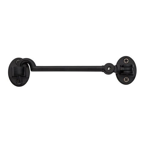 Delf Architectural Cabin Hook - 150mm - Matt Black - Silent Pattern - SuperSaverAU - view 1