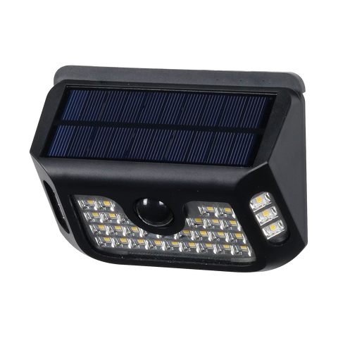 Gardenglo 900lm Black Linkable Solar Motion Sensor Light GSDJ0411
