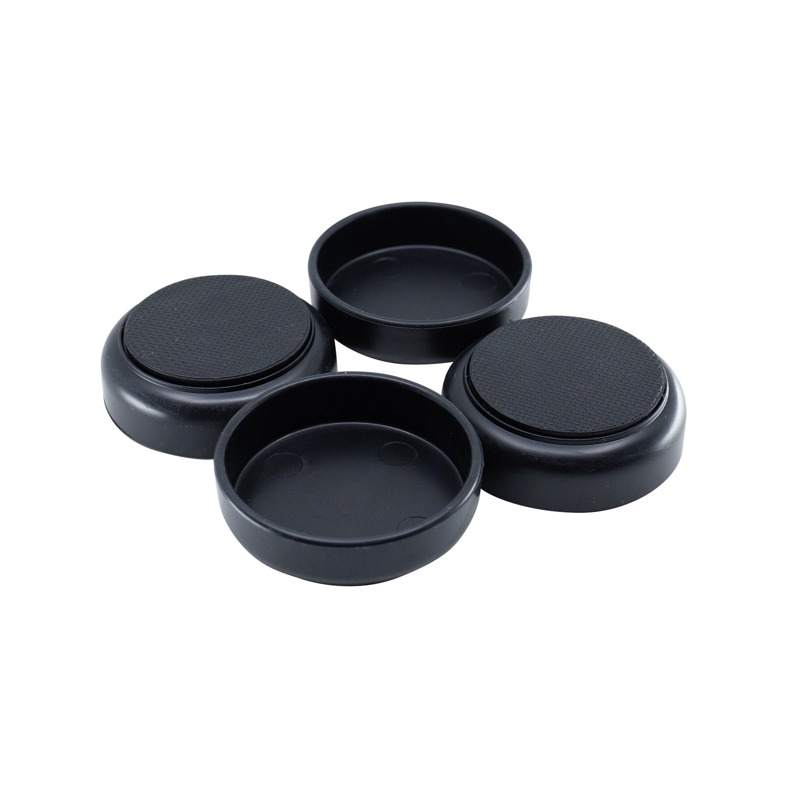 Surface Gard 60mm Non-Slip Castor Cup 4 Pack - Black