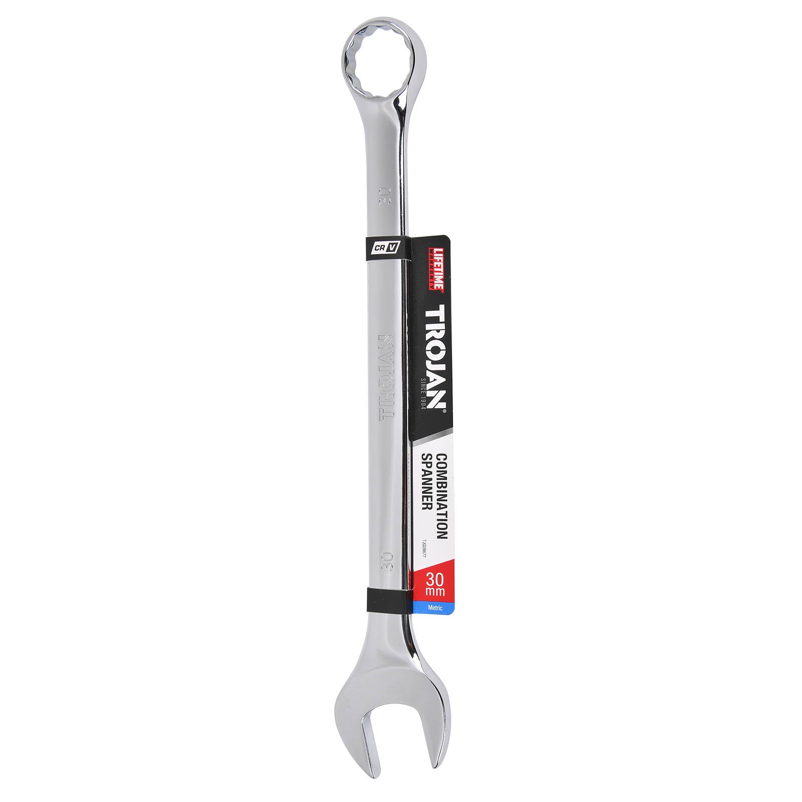 Trojan 30mm Combination Spanner Chrome Vanadium 12 Point Ring & Open End