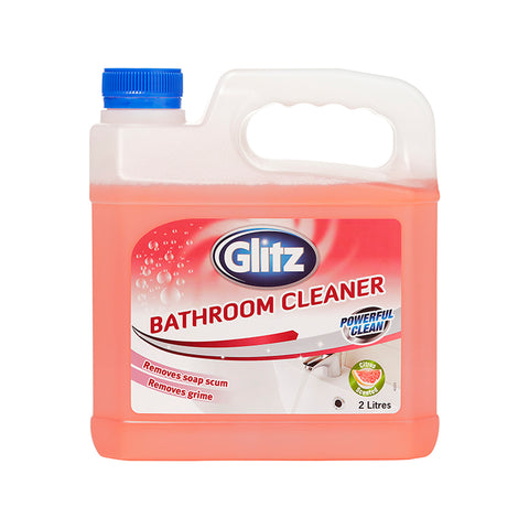 Glitz 2L Bathroom Cleaner, Disinfects Without Rinsing, HDPE Jerry Can
