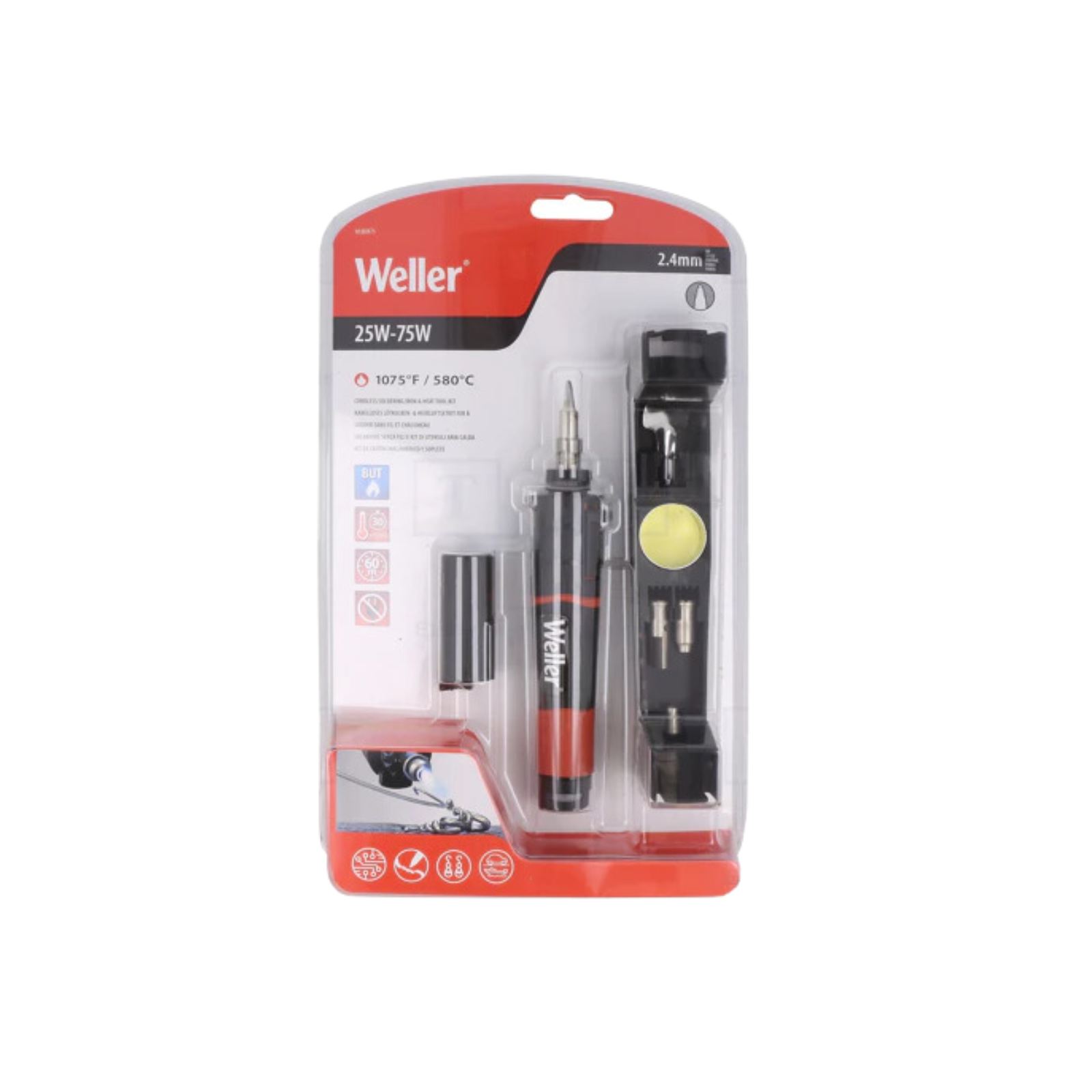 Weller 25-75W Cordless Butane Soldering Iron & Heat Tool Kit WLBUK75
