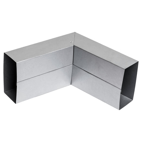 Fielders 100 x 50mm Zincalume Downpipe Elbow 90 Degree