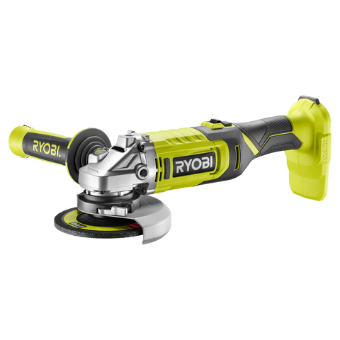 Ryobi ONE+ 18V 125mm 9000rpm Angle Grinder Cordless Tool Only R18AG1