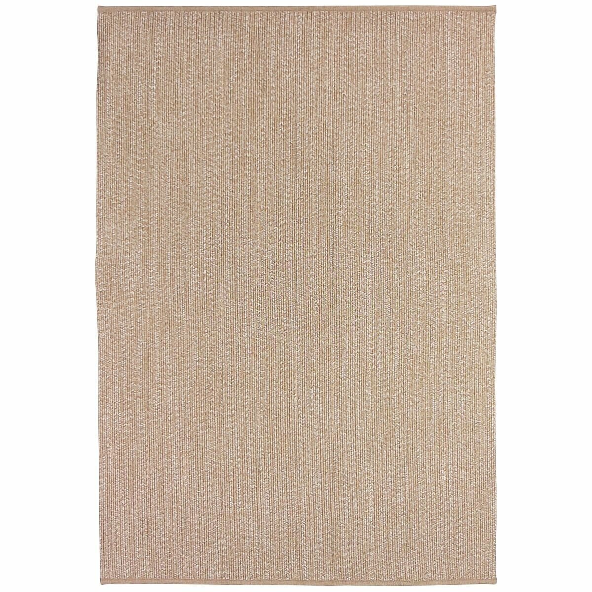 Cadrys Seasons Stripe Rug 160x230cm - Natural Beige Olefin, Hand Braided, Low Pile - SEASSNB1
