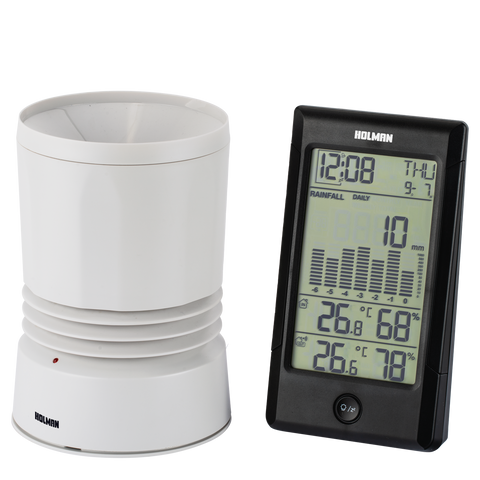 Holman Wireless Digital Rain Gauge with Temperature and Humidity DRG001