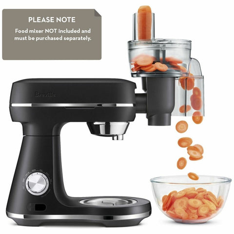 Breville Food Processor Chef Attachment - Black - 3 Discs for Slicing and Shredding - LEM014