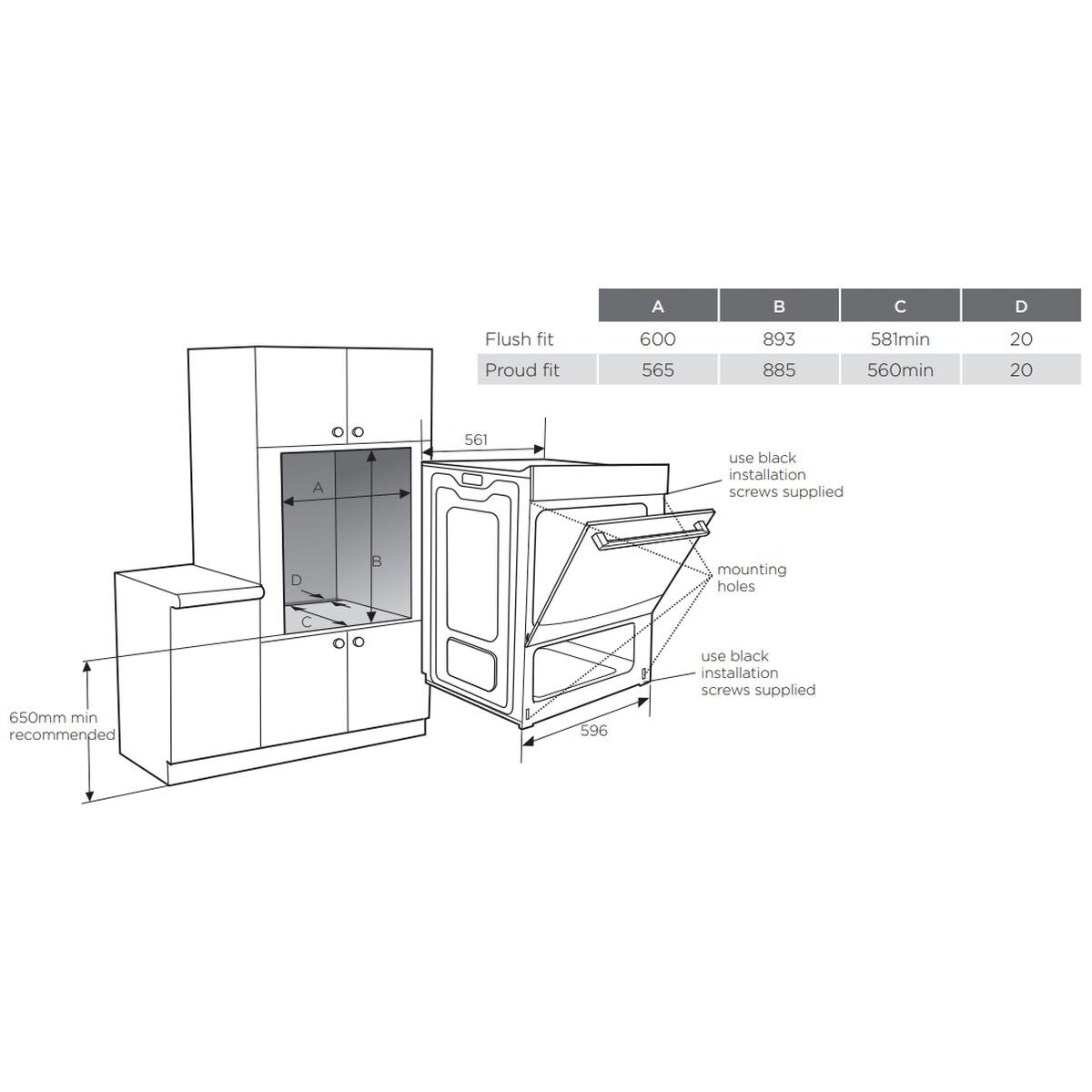 Westinghouse 60cm Pyrolytic Double Oven - 80L and 46L Gross, AirFry, EasyBake Steam - WVEP6727DD