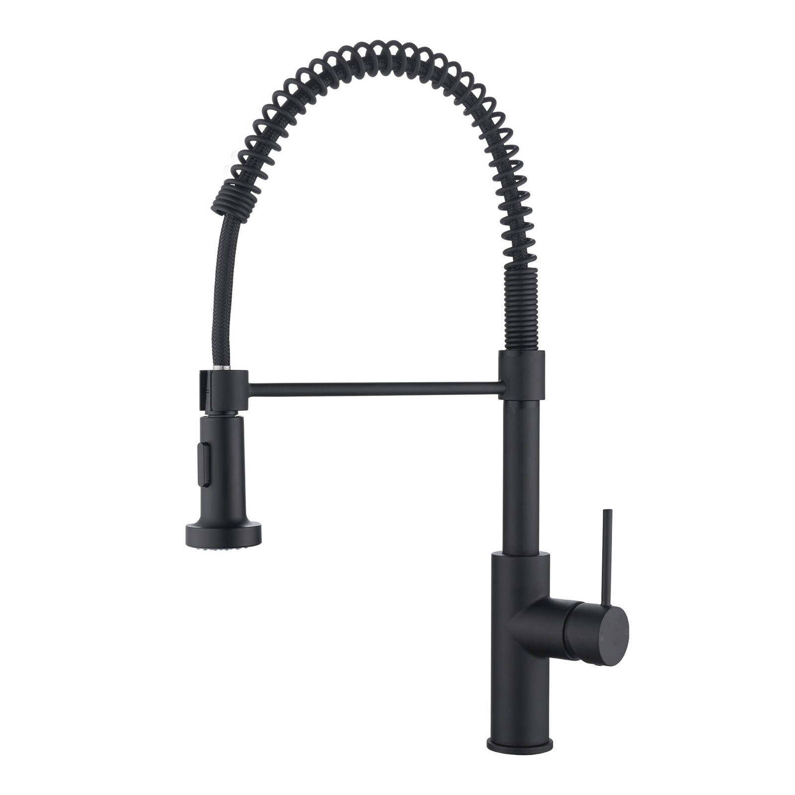 Mondella Resonance 35mm Matte Black Coil Multi-Function Sink Mixer, 7.5L/min 4 Star WELS Stainless Steel