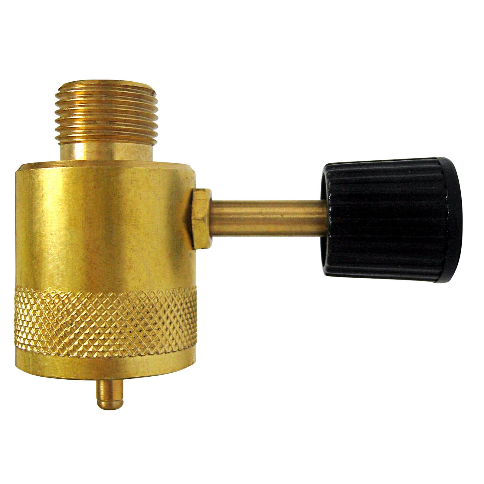 Gasmate Tap Gas Fitting Adaptor 1"-20 UNEF to 3/8" BSPP LH Brass