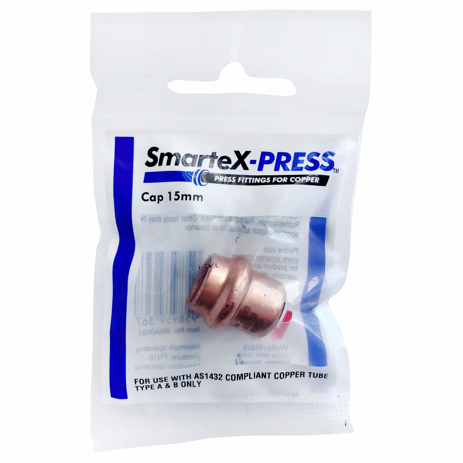 SmarteX-PRESS 15mm Copper Cap