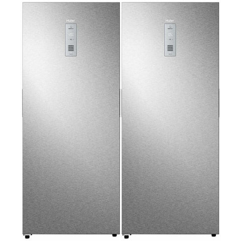 Haier 851L pigeon pair - 465L fridge and 386L freezer - frost free - silver - HRF505VSHVF430VS
