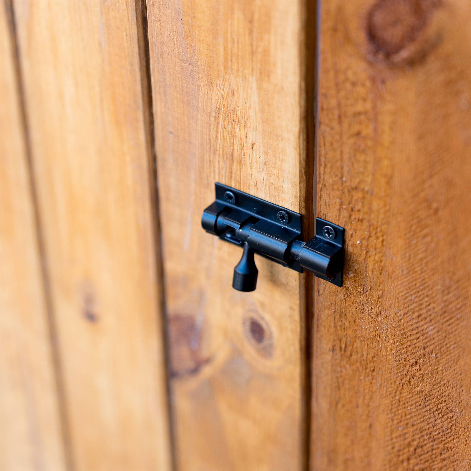 Taskmaster 38mm Matte Black Brass Barrel Bolt