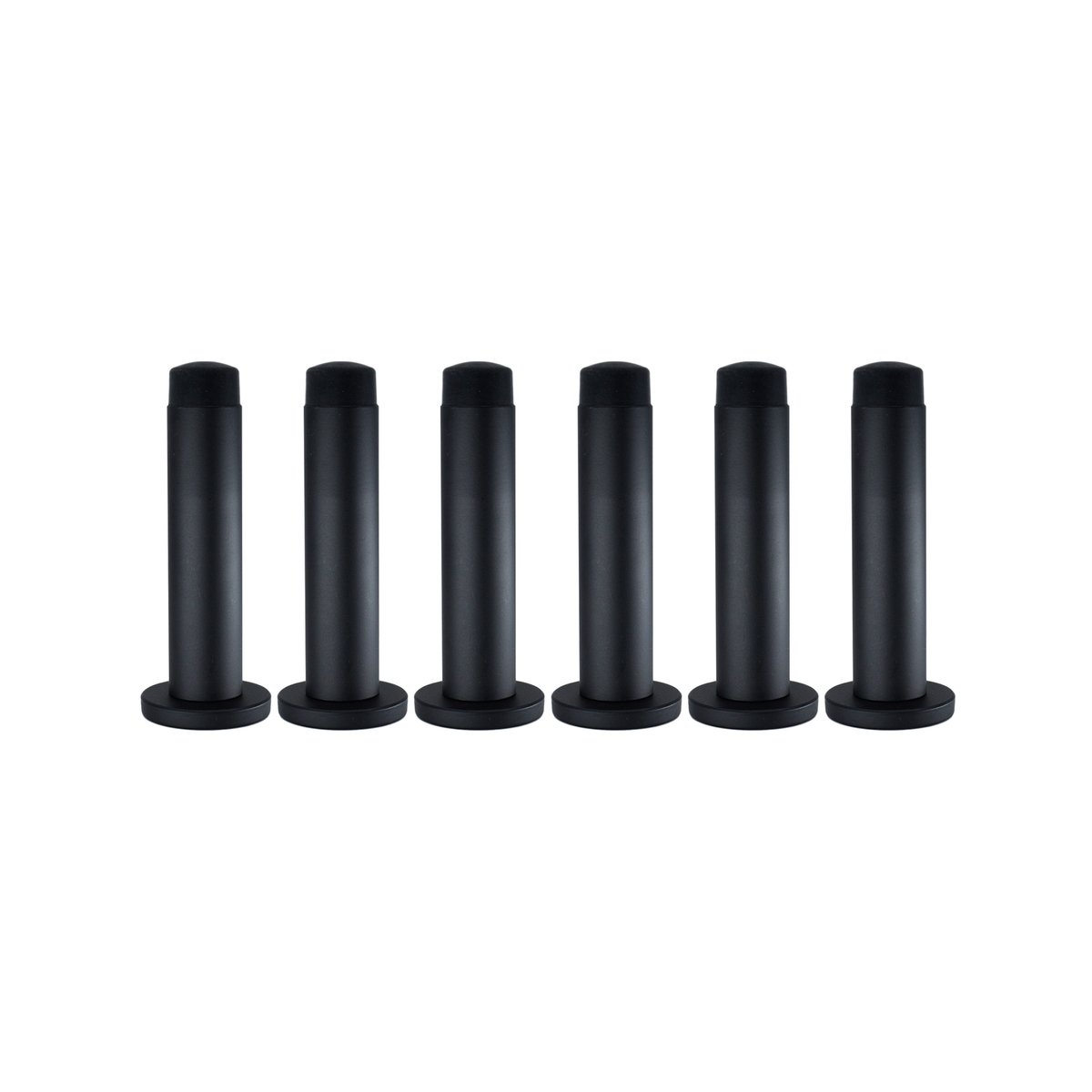 Adoored 85mm Black Monument Door Stop - 6 Pack - Wall Protection - SuperSaverAU - view 2
