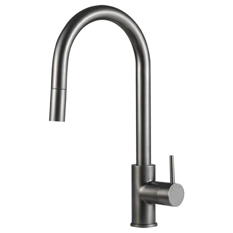 Rogerseller Tonic Sink Mixer with Pull Out Spray 6L/min - Graphite, 5-Star WELS - 3606013805