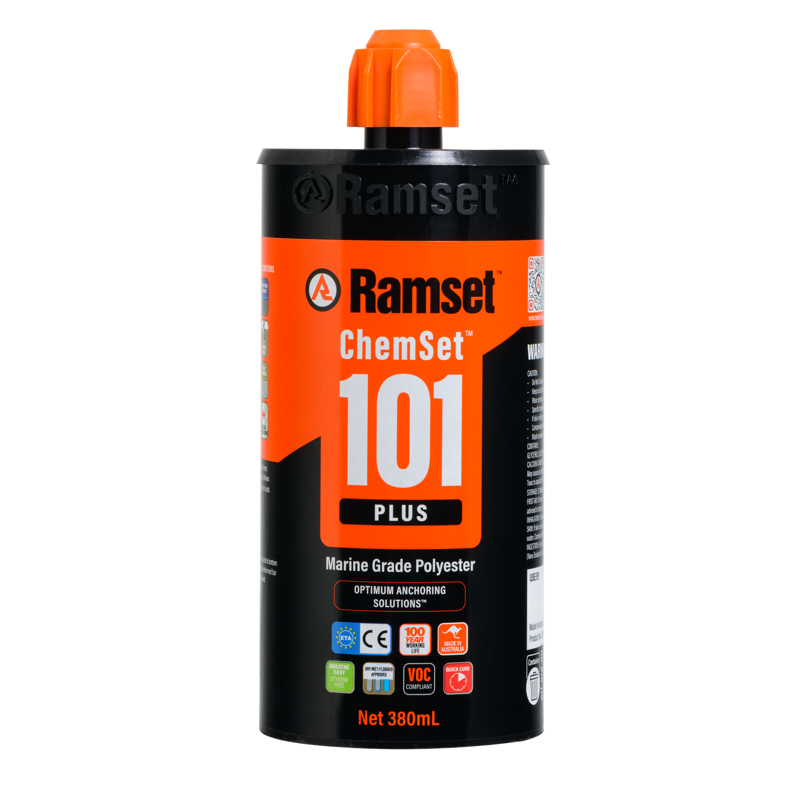 Ramset ChemSet 101 Plus 380ml Polyester Chemical Anchoring Adhesive