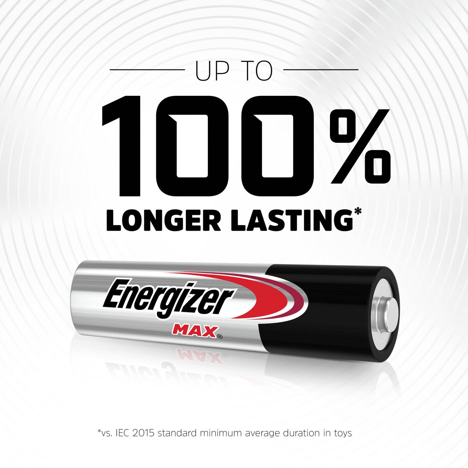 Energizer Max AAA Alkaline Batteries 10 Pack (8+2), 1.5V Long Life