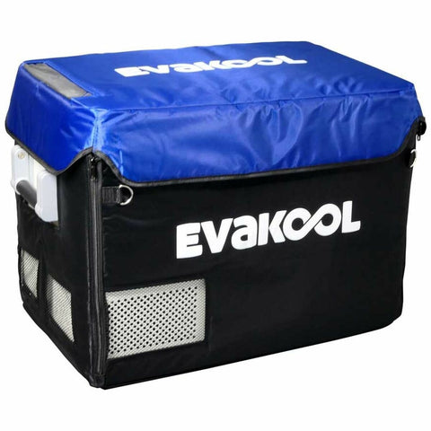 EvaKool Down Under 47L fridge/freezer insulated protective cover - black and blue finish - DU47-SZ-CVR
