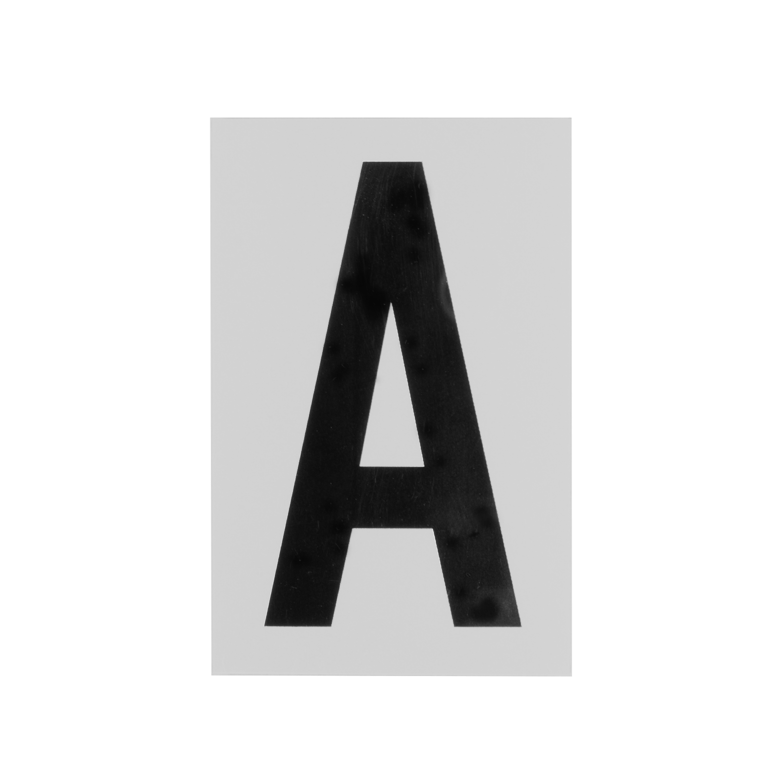 Sandleford Silver / Black Self Adhesive House Letter A 85mm